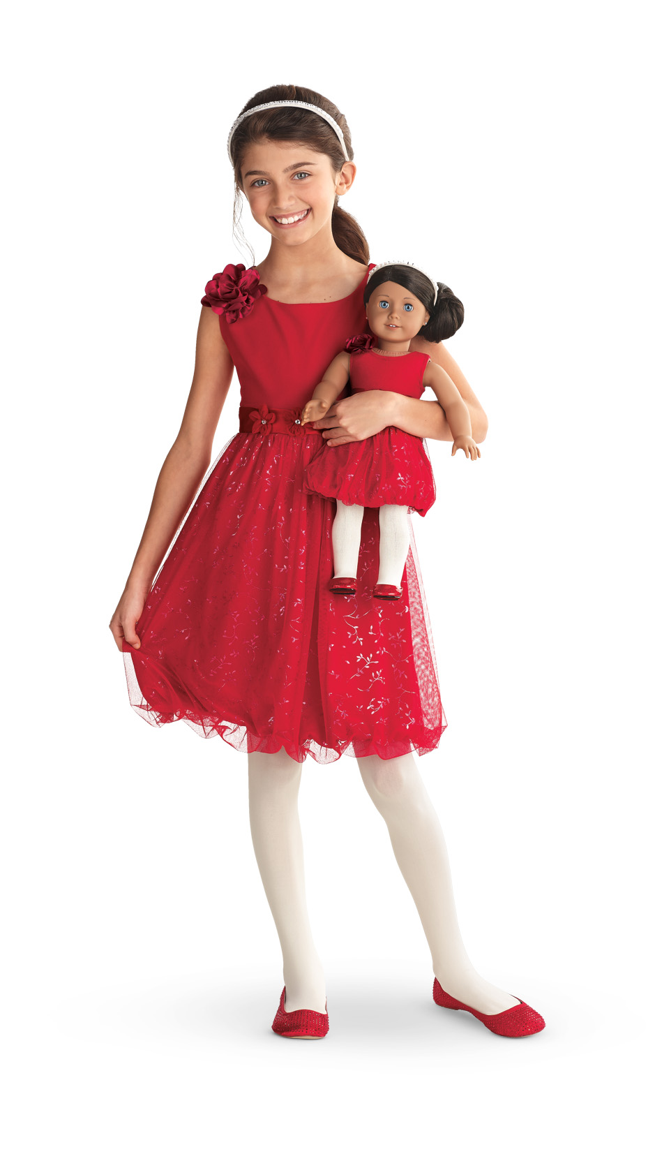 american girl doll and girl matching outfits