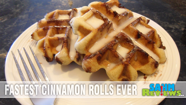 cinnamon roll waffles gif