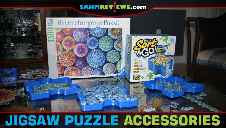 Ravensburger 2 Sort and Go Jigsaw Puzzle Accessories - Sturdy and